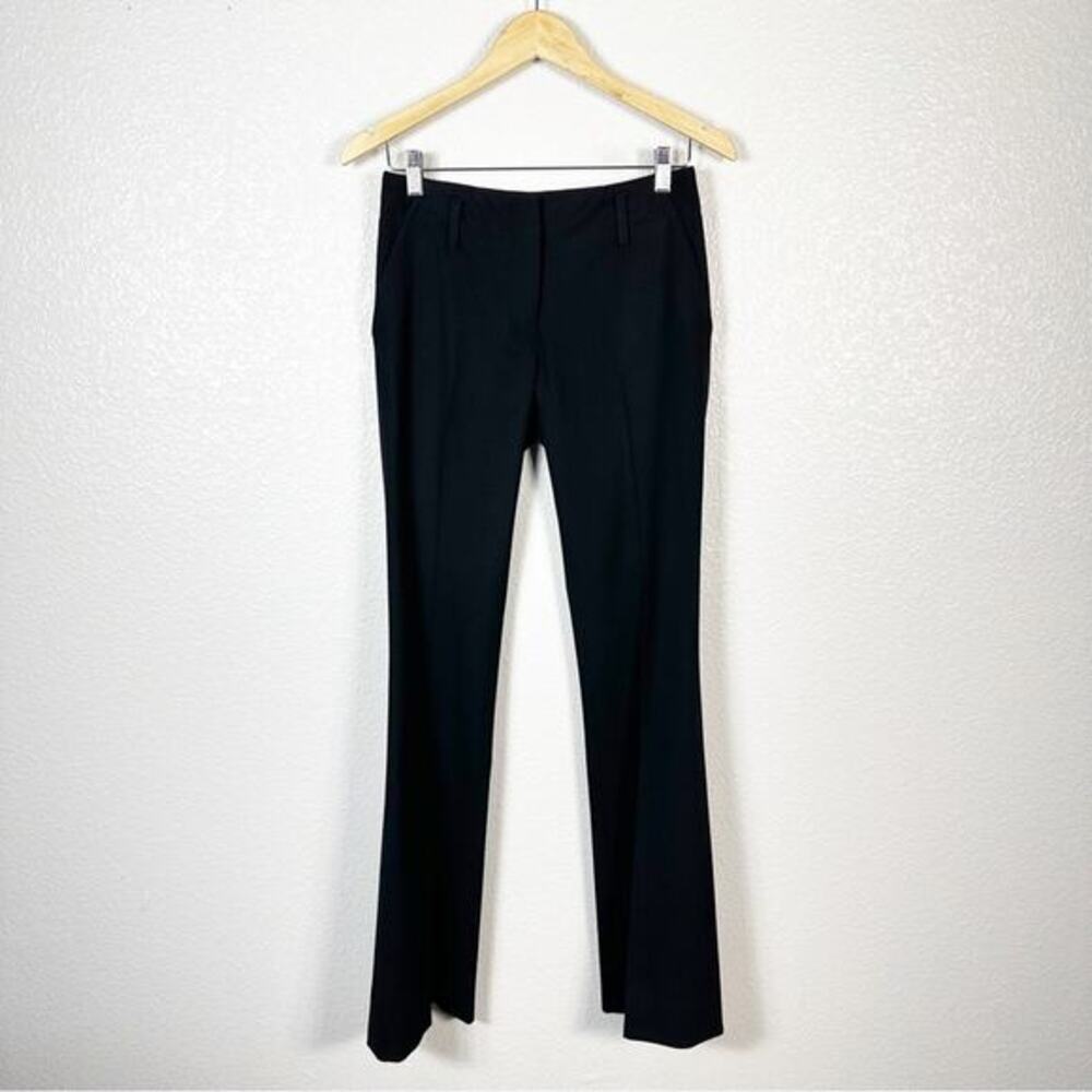 Derek Lam Women’s Solid Black Wool‎ Flare Leg Trouser Pant Size 2